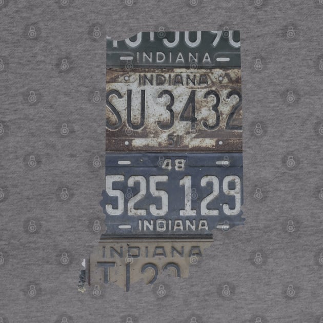 Vintage Indiana License Plates by juniperandspruce